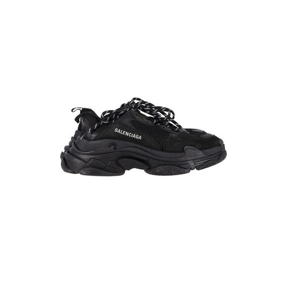 Balenciaga Triple S Sneakers in Black Polyester - Picture 1 of 8